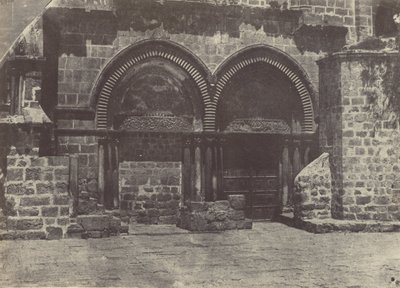 Palestina. Gerusalemme. Arcate inferiori della Chiesa del Santo Sepolcro da Maxime Du Camp